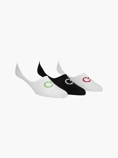 Calvin Klein Ruhák HU787663 | Calvin Klein Performance Logo Invisible Férfi Zokni Fekete / Fehér